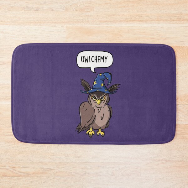 Item preview, Owlchemy - Wizard Owl Alchemy Cartoon Pun designed and sold by LEFDDesigns.
