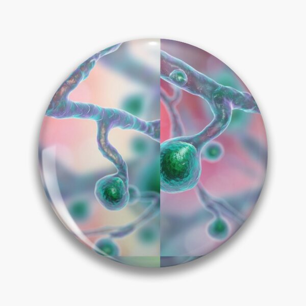 Item preview, NEAT BLASTOMYCES FUNGUS MICROSCOPIC IMAGE PHOTO...Micro designed and sold by Hippiesole.