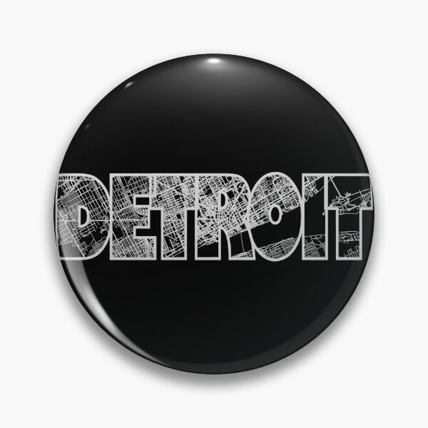 Item preview, Detroit Michigan Street Map designed and sold by thestreetslocal.