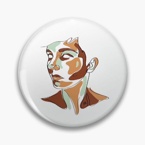 Item preview, Abstract Portrait 3 | Simple Line Art Face with Color | Minimalist Portrait designed and sold by Karli Mogen.
