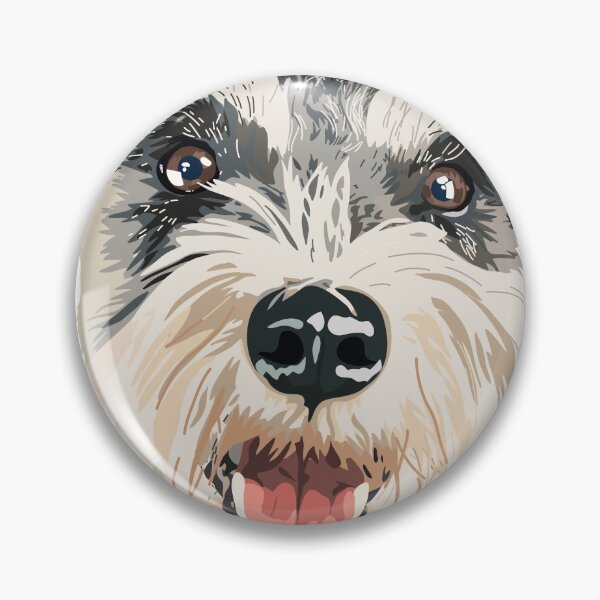 Item preview, Smiling Schnauzer  designed and sold by MeltingStarArt.