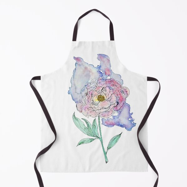 Item preview, Peony Modern Watercolour Illustration designed and sold by lokilovesart.