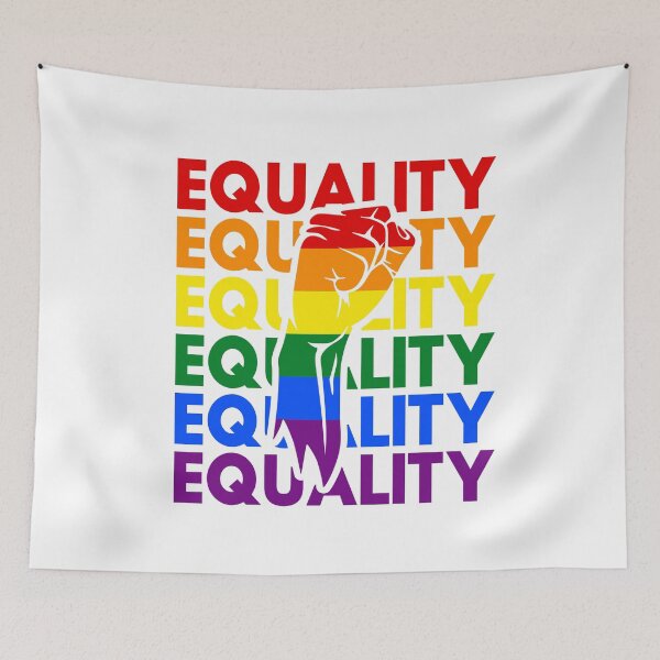 Item preview, LGBT Equality Gay Rights Raised Fist Pride designed and sold by pixeljamz.