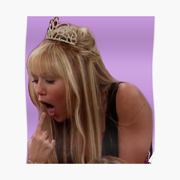 funny Hannah Montana sticker Poster