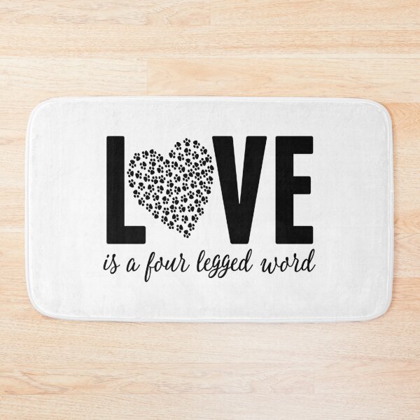 Item preview, LOVE is a Four Legged Word Pet Lover Novelty Graphic graphic designed and sold by nikkidawn74.