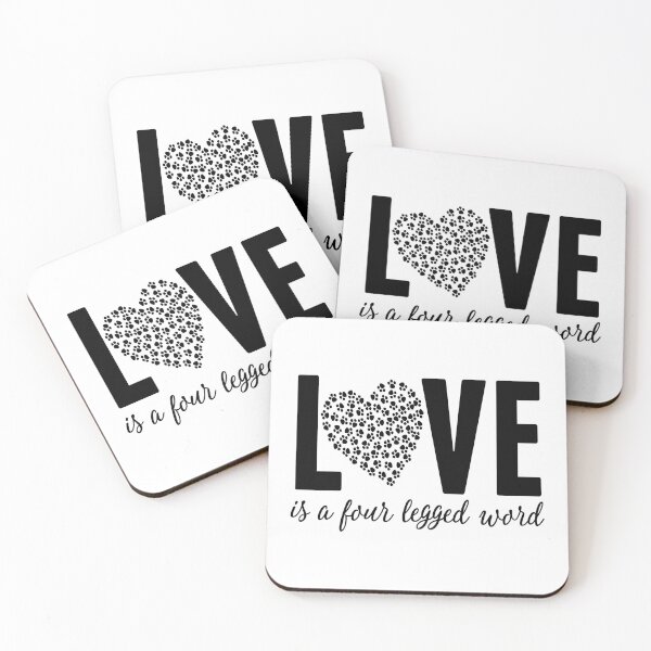 Item preview, LOVE is a Four Legged Word Pet Lover Novelty Graphic graphic designed and sold by nikkidawn74.
