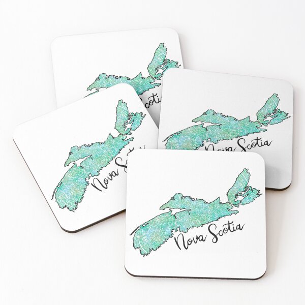 Item preview, Nova Scotia Mandala (Blue-green with text) designed and sold by neesheew.