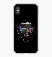 Capturing Colour (Black) iPhone Case