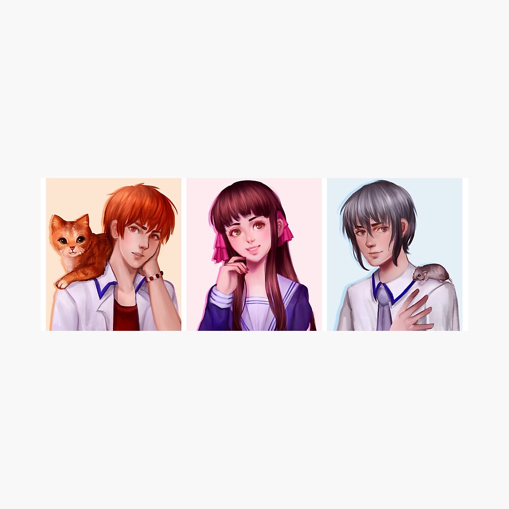 Fruits Basket Golden Trio Poster By Thehorsecharles Redbubble