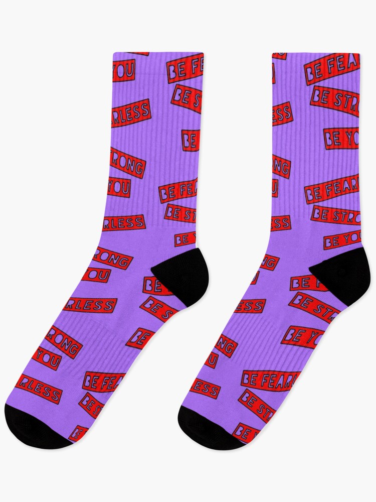 Thumbnail 1 of 5, Socks, Text designed and sold by naksh26.