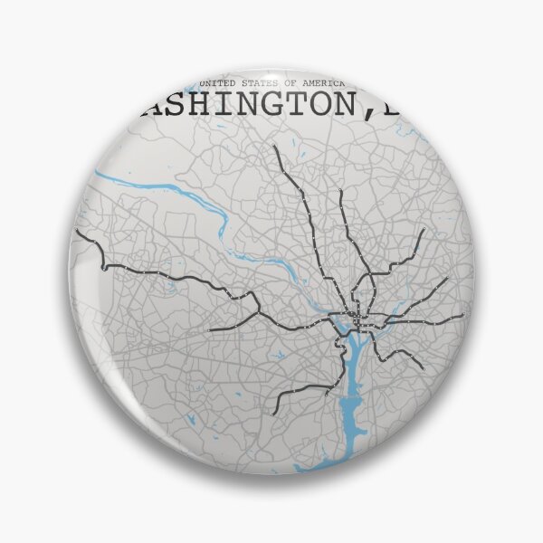 Item preview, Washington DC Grey Transit Network designed and sold by CPTVDesign.