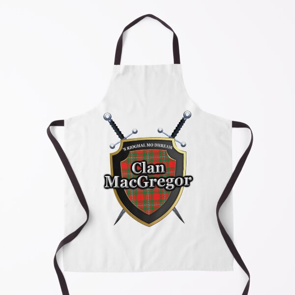 Item preview, Clan Gregor MacGregor Tartan Shield & Swords designed and sold by ScotsMountain.