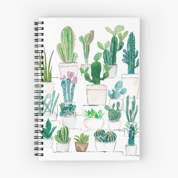 Item preview, hand painted cacti garden watercolor designed and sold by SelenePaintings .