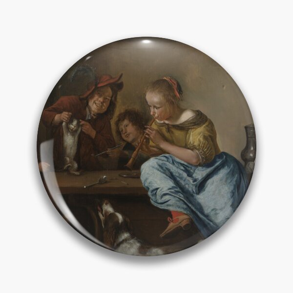 Item preview, Jan Steen - Children Teaching A Cat To Dance, Known As the Dancing Lesson , 1679 designed and sold by artcenter.