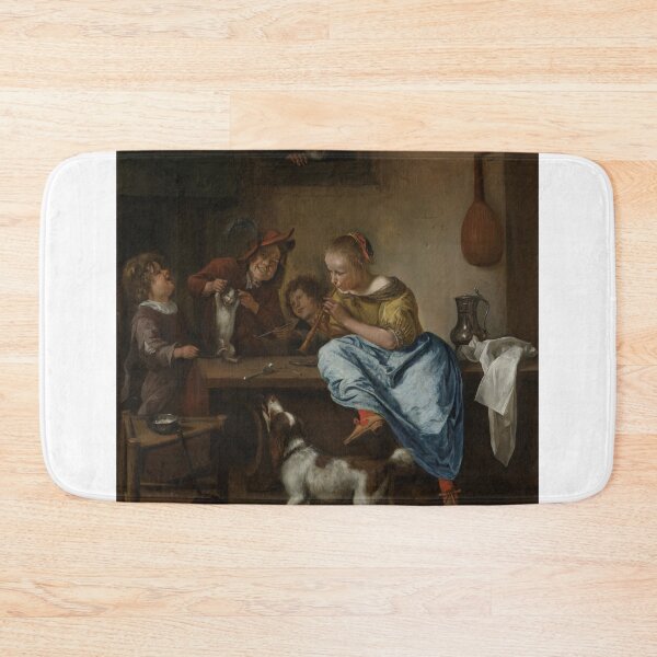 Item preview, Jan Steen - Children Teaching A Cat To Dance, Known As the Dancing Lesson , 1679 designed and sold by artcenter.