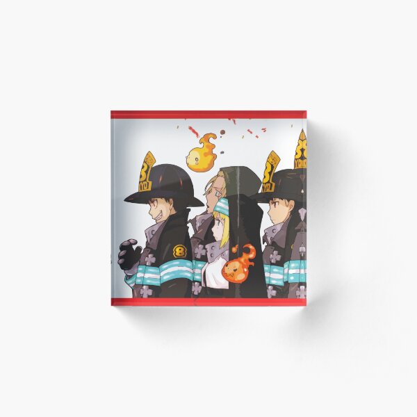 Fire Force Anime Art Acrylic Block