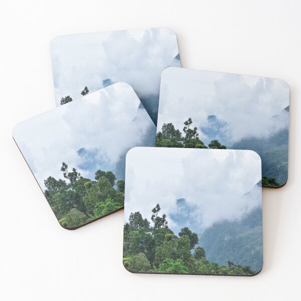 Item preview, Foggy blue mountain view designed and sold by Mariolangstieh.