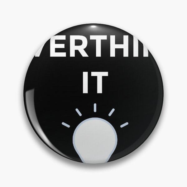 Item preview, Don't Over Think It (Lightbulb) designed and sold by Ogrelink.