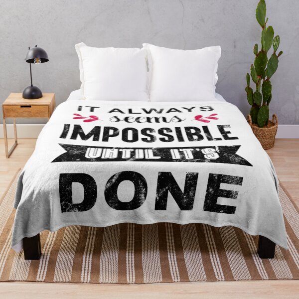 Item preview, It Always Seems Impossible Until Its Done  designed and sold by motivationaltee.