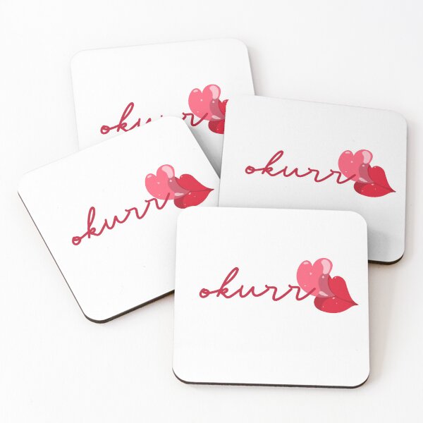 Item preview, okurr with red lips and pink heart designed and sold by Gee Creatives.