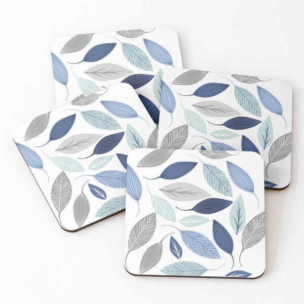 Item preview, Blue leaves designed and sold by mischellero.