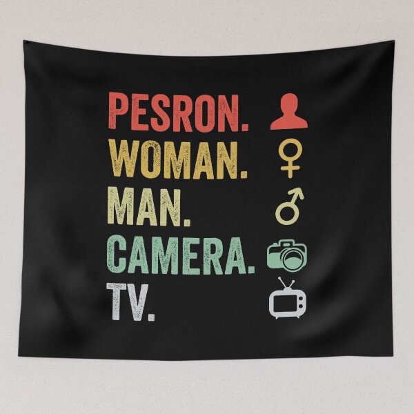 Item preview, Person Woman Man Camera Tv Anti Trump designed and sold by kader85.