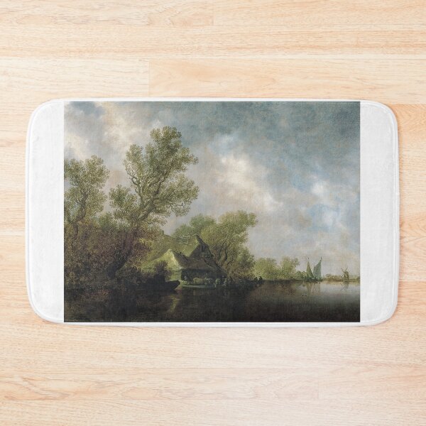 Item preview, Jan Josephsz. Van Goyen - River Landscape With Ferry Boat And Cottages designed and sold by artcenter.