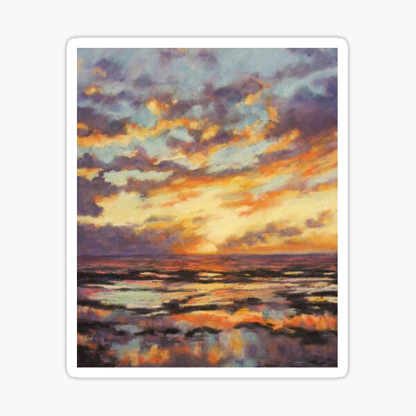 Sunrise - North Narrabeen rock pool Sticker