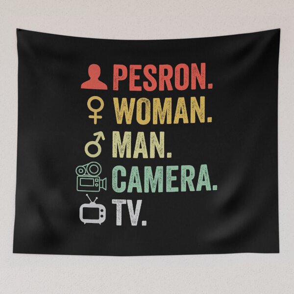 Item preview, Person Woman Man Camera Tv Anti Trump designed and sold by kader85.