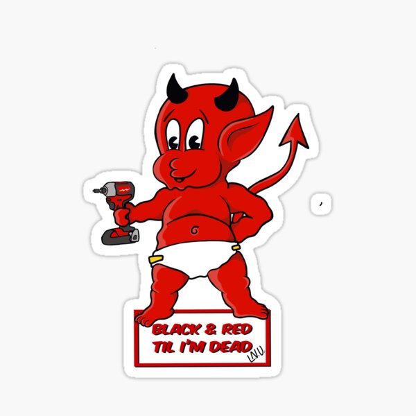 Milwaukee devil Sticker