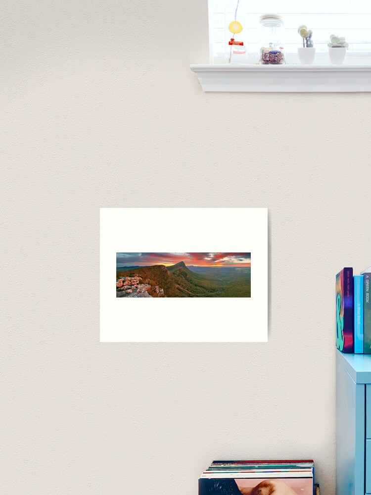 Thumbnail 2 of 3, Art Print, Dawn over Signal Peak, Grampians, Victoria, Australia designed and sold by Chockstone.