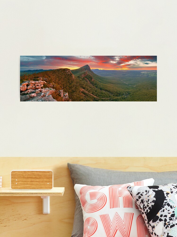 Thumbnail 2 of 3, Photographic Print, Dawn over Signal Peak, Grampians, Victoria, Australia designed and sold by Chockstone.