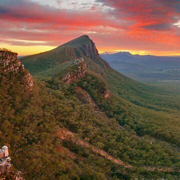 Artwork thumbnail, Dawn over Signal Peak, Grampians, Victoria, Australia by Michael Boniwell
