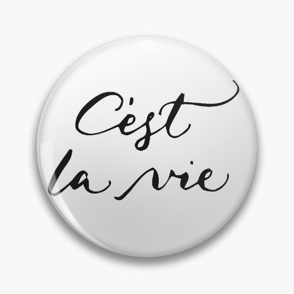 Item preview, C'est la vie french calligraphy quote designed and sold by heartofanna.
