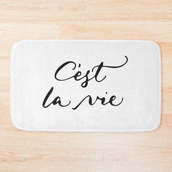 Item preview, C'est la vie french calligraphy quote designed and sold by heartofanna.