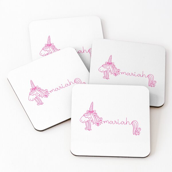 Item preview, Mariah Pink Unicorn Personalized Girl Name designed and sold by JaneApril.