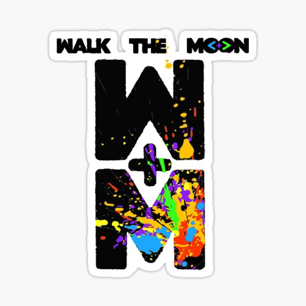 FREE Indie Pop Stickers What If Nothing WALK THE MOON S/T Ltd Ed RARE Sticker 