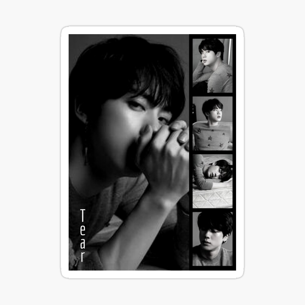 BTS Jin Poster Black and White Digital Download Aesthetic 