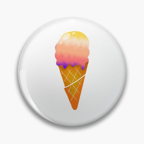 Artikelvorschau, Regenbogen Sorbet Eis Waffelkegel entworfen und verkauft von Createartforfun.