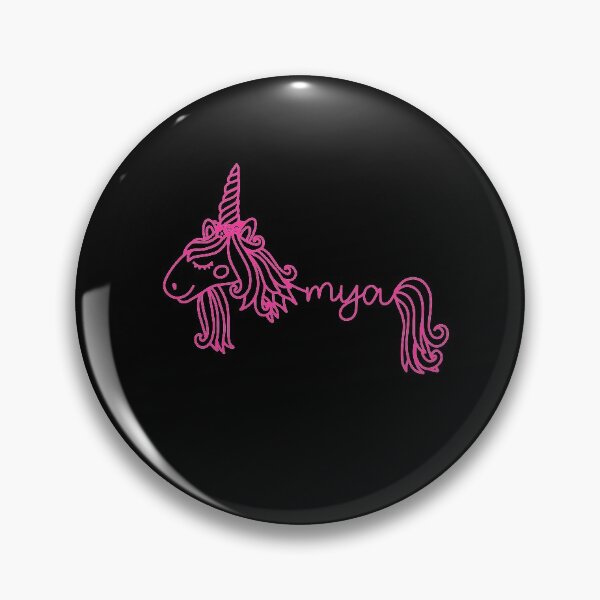 Item preview, Mya Pink Unicorn Personalized Girl Name designed and sold by JaneApril.
