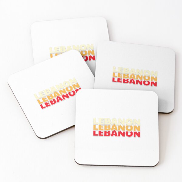 Item preview, Lebanon Name In Three Colors Stylish Design designed and sold by ArabCorner.