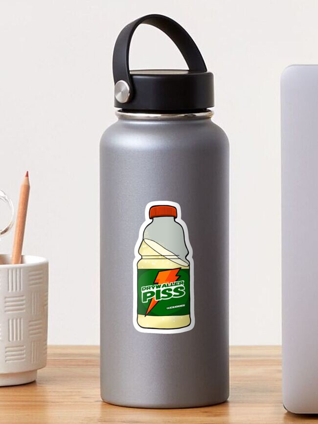 Thumbnail 1 of 3, Sticker, Drywaller pissbottle designed and sold by Localnonunion.