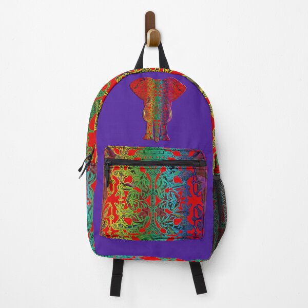 Item preview, Rainbow Red Elephant on Purple designed and sold by Diego-t.