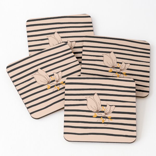 Item preview, Pastel Light Brown Stripes Pattern designed and sold by iamwowie.