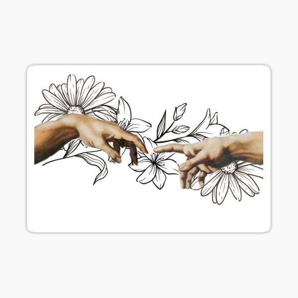 Adams creation floral print Sticker