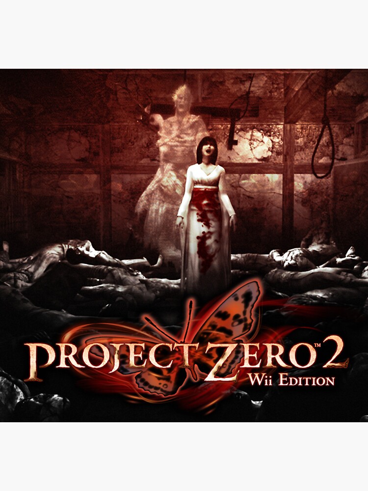 "PROJECT ZERO 2 FATAL FRAME II CRIMSON BUTTERFLY " Sticker for Sale by slasherfanatic Redbubble