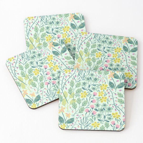 Item preview, Floral pattern stickers, Floral stickers set, Floral pattern mask, Floral pattern t-shirts designed and sold by quixoticmonkey.