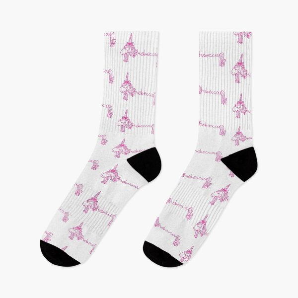 Item preview, Rebecca Pink Unicorn Personalized Girl Name designed and sold by JaneApril.