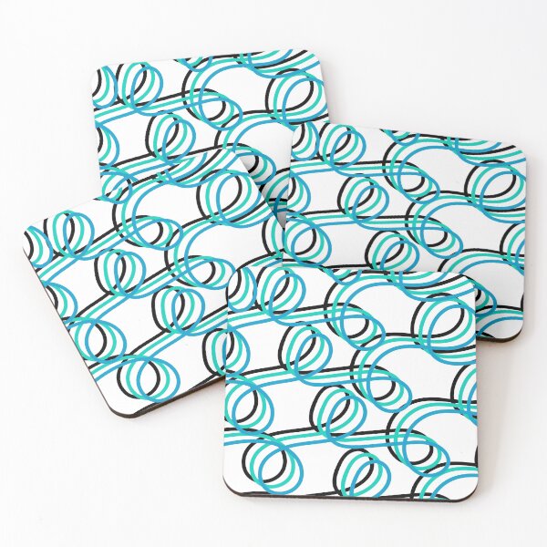 Item preview, Blue Curved Lines designed and sold by Relixuss.