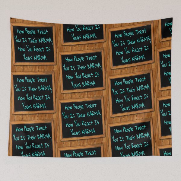 Item preview, Karma quote Wooden frame print  designed and sold by 59SHOP24.